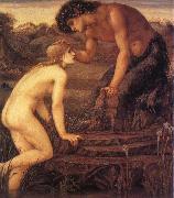 Sir Edward Coley Burne-Jones Pan and Psyche France oil painting artist